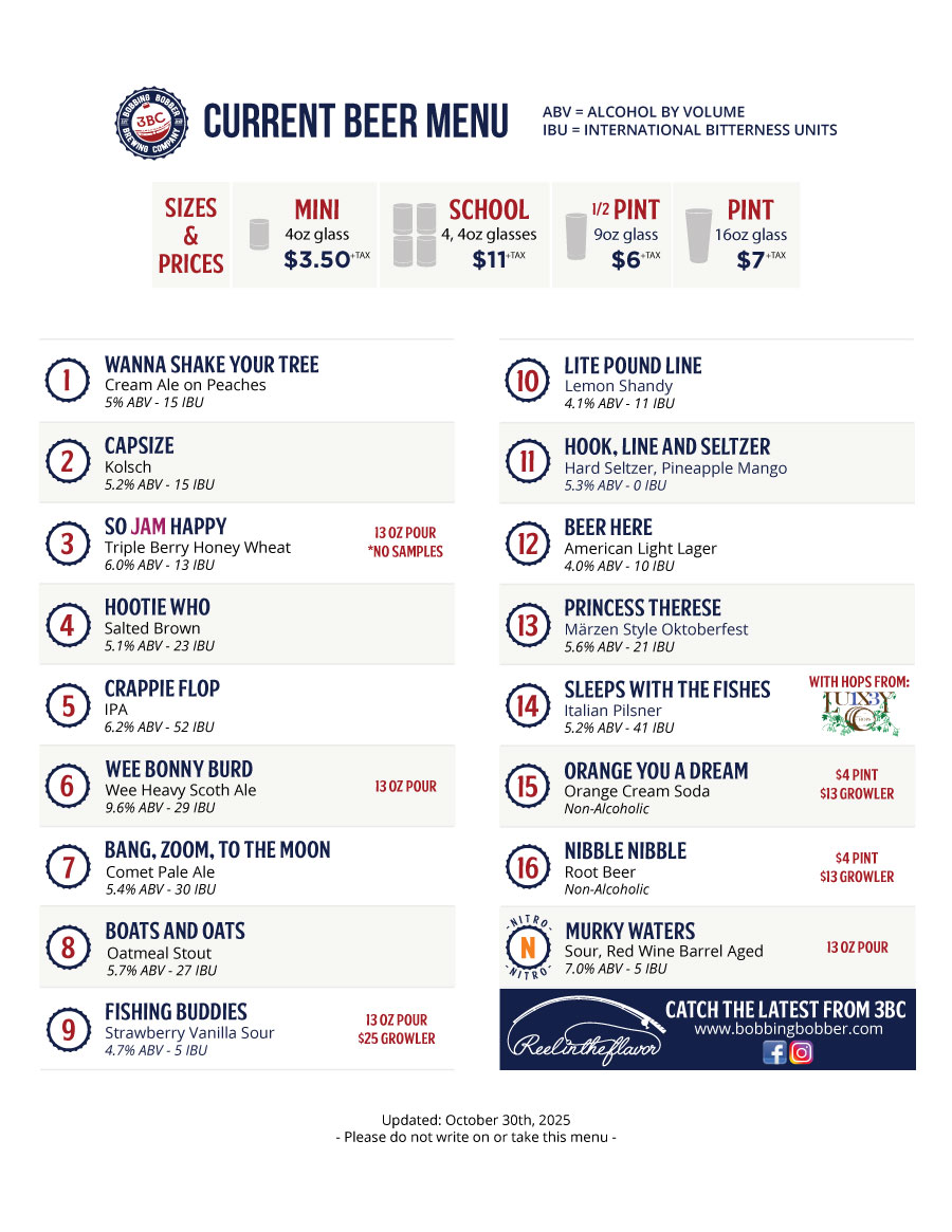 Beer Menu